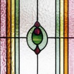 liberty, vetrata in vetro cattedrale legato in piombo - Brescia, 2004